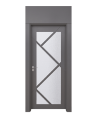 BY-255V Porte intérieure Laqué Vitrée